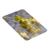 Kute bladeren op lentfoto magneet (Rechterzijde)