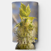 Kute bladeren op lentfoto seltzer blikjeskoeler (Voorkant)