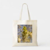 Kute bladeren op lentfoto tote bag (Achterkant)