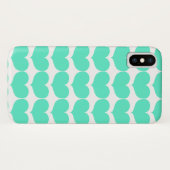 Kute Blauwgroen harten Case-Mate iPhone Case (Achterkant (horizontaal))