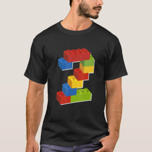 Kute Block Building 2e verjaardag 2 jaar oude jong T-shirt