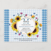 Kute, bloemen gezinshereniging uitnodiging (Voorkant)