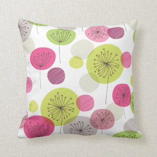 Kute bloemen retro abstract patroon design kussen