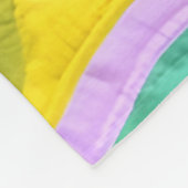 Kute Blue Baby Elephant - Quillike design Fleece Deken (Hoek)