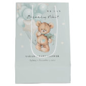 Kute Blue Barly Wait Beer Balloon Baby shower Medium Cadeauzakje (Achterkant)