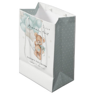Kute Blue Barly Wait Beer Balloon Baby shower Medium Cadeauzakje