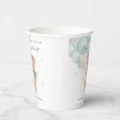 Kute Blue Barly Wait Beer Balloon Baby shower Papieren Bekers (Rechts)