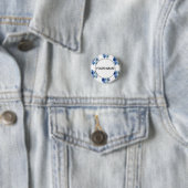 Kute Blue Butterflies Ronde Button 3,2 Cm (In situ)