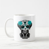 Kute Blue Day of the Dead Puppy Dog Koffiemok (Links)