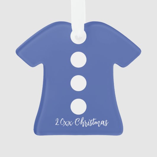 Kute Blue Dress Ornament (achterkant)