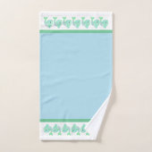 Kute Blue en Green Fish Bath Towel Set Bad Handdoek (Handdoek)