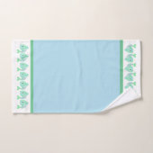 Kute Blue en Green Fish Bath Towel Set Bad Handdoek (Handdoek)