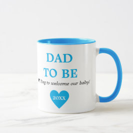 Kute Blue en White eerste keer dat papa wordt Mok