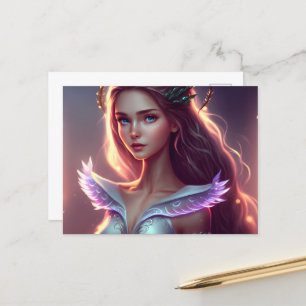 Kute Blue Eyed Fairy, magische schepsels Briefkaart