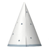 Kute Blue Fly Over Teddy Animal Planthday Feesthoedjes (Achterkant)