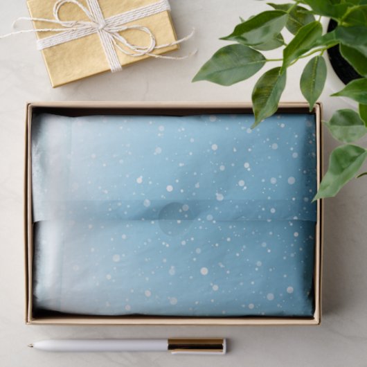 Kute Blue Gnome op sneeuw Tissuepapier (Geschenk)