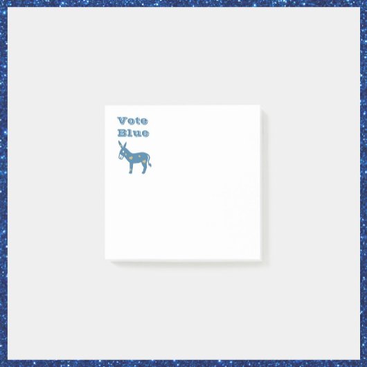 Kute Blue Heart Donkey STETE BLUE Post-it® Notes