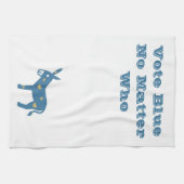 Kute Blue Heart Donkey STETE BLUE Theedoek (Horizontaal)