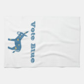 Kute Blue Heart Donkey STETE BLUE Theedoek (Horizontaal)