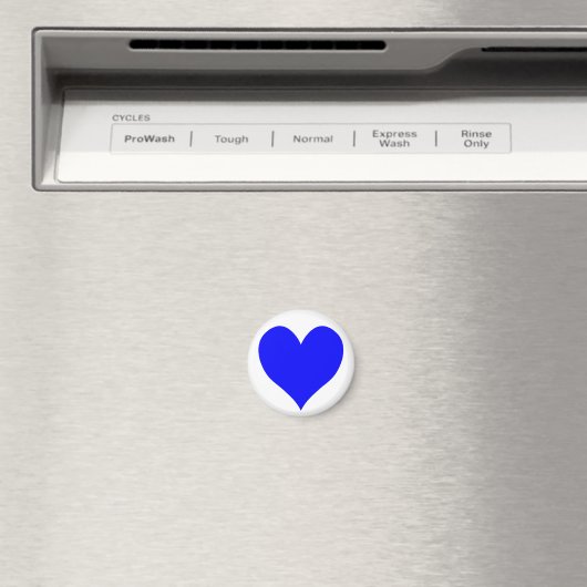 Kute Blue Heart Vorm Magneet (Insitu (Vaatwasser))