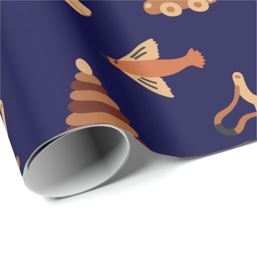 Kute blue Kinder Speelgoed auto-bakpapier Cadeaupapier (Rol Hoek)