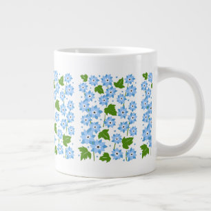 Kute Blue-knots Flowers Grote Koffiekop
