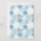 Kute Blue Polar Beer Baby shower Kaart (Achterkant)