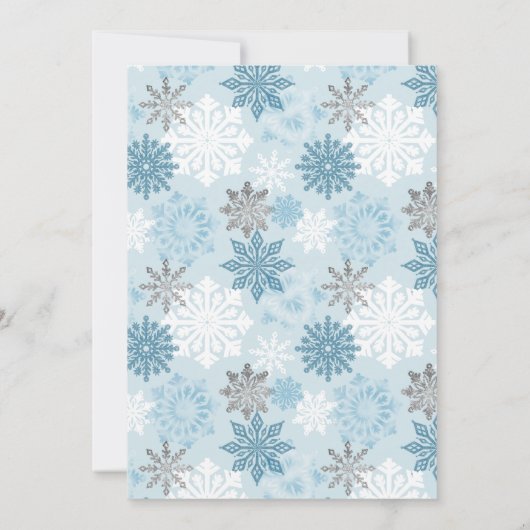 Kute Blue Polar Beer Baby shower Kaart (Achterkant)