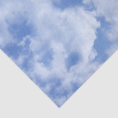 Kute Blue Sky met hartverscheurde wolken, Cheerful Tissuepapier (Detail)