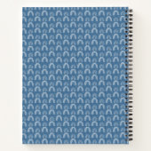 Kute Blue Sloth and Rainbows Composition Book Notitieboek (Achterkant)