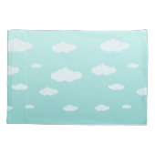Kute Blue Specialized Cloud Pillow voor kinderen Kussensloop (Achterkant)