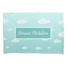 Kute Blue Specialized Cloud Pillow voor kinderen