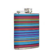 Kute blue violet strepen heupfles (Rechts)