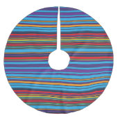 Kute blue violet strepen kerstboom rok (Voorkant)