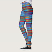 Kute blue violet strepen leggings (Links)