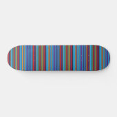 Kute blue violet strepen persoonlijk skateboard (Horizontaal)