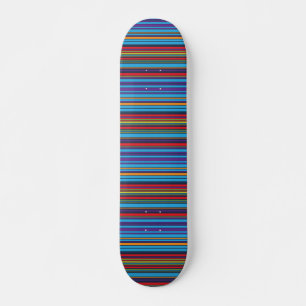 Kute blue violet strepen persoonlijk skateboard