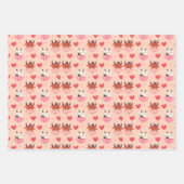 Kute Boerderij Bull Koe Wrapping Paper . Set van 3 (Voorkant 2)