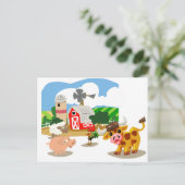 Kute-boerderijdieren Briefkaart (Staand voorkant)