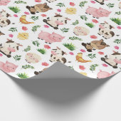 Kute boerderijdieren — Verpakkingspapier Cadeaupapier (Hoek)
