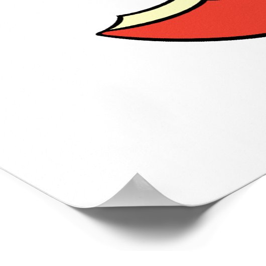 Kute Book Worm and Reading Beer Poster (Hoek)