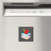 Kute bookworm kinderdesign magneet (Insitu (Vaatwasser))