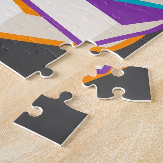 Kute bookworm met design voor appelkinderen legpuzzel (Zijkant)