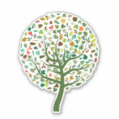 Kute boom van het leven sticker (Voorkant)