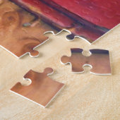 Kute border Collie Puppy Oil Painting Legpuzzel (Zijkant)