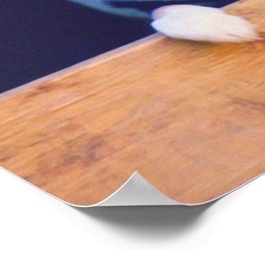 Kute border Collie Puppy Oil Painting Poster (Hoek)