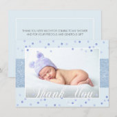 Kute BOY DANK JE Blue Glitter | FOTO Aankondiging (Voorkant / Achterkant)