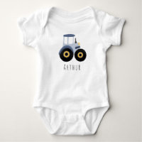 Kute Boys Blue Boerderij Tractor met naam