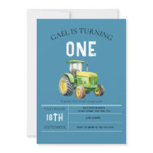 Kute boys Farm Animals & Red Tractor 1st Birthday