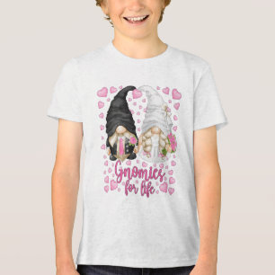 Kute bride en groomgnomen voor het leven van bache Tri-Blend shirt
